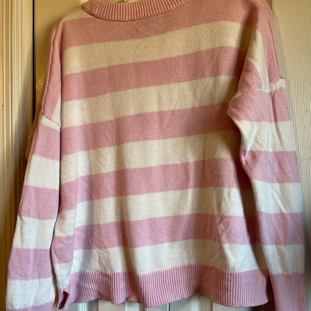 Vineyard Vines striped Open Knit Crewneck Sweater - Picture 8 of 8